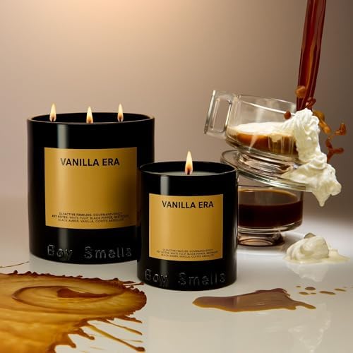 Boy Smells Vanilla Era Candle – White Tulip, Vanilla, and Espresso – Gourmand and Spicy Scented Candle - Image 4