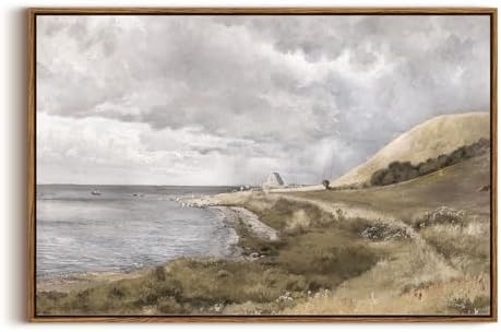 InSimSea Framed Canvas Wall Art, Large Coastal Painting, Vintage Decor for Living Room & Bedroom, 20"x30" by InSimSeaArt
