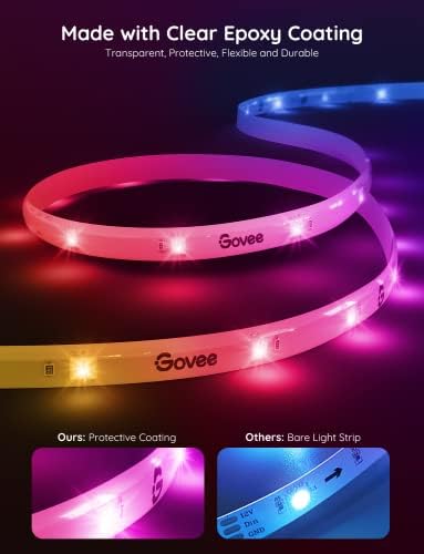 Govee 32.8ft RGBIC LED Strip Lights, Work with Alexa and Google Assistant - Image 6