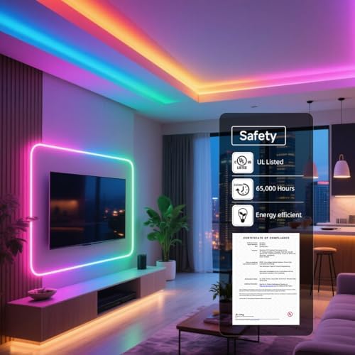 BTF-LIGHTING 9.8FT WS2814 Smart IC RGBW 4000K DC12V COB LED Strip Light - Image 2