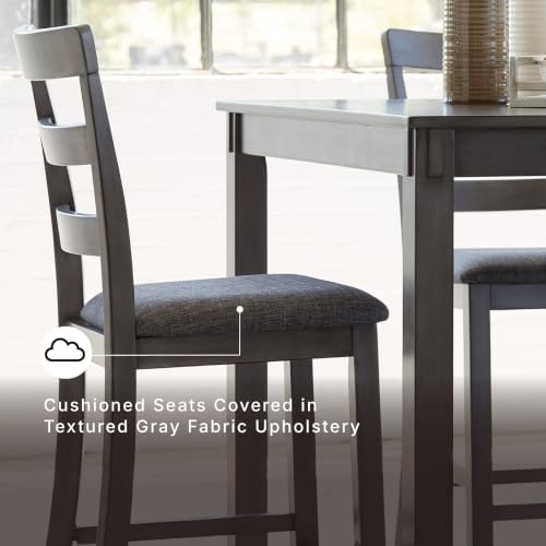 Signature Design by Ashley 6-Piece Dining Table Set with Bench, Gray - Image 4