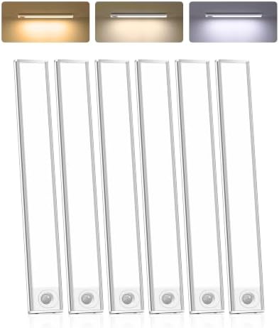 6-Pack Under Cabinet Lights, Motion Sensor Light Indoor, Counter Lights by AMETHEUS