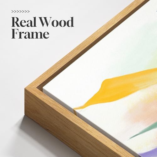 Large Framed Colorful Abstract Wall Art for Living Room, Horizontal 30x60 - Image 6