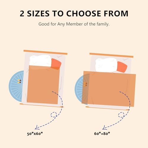 L'AGRATY Chunky Knit Throw Blanket for Couch, 50 x 60 Inches, Rusty Orange - Image 4
