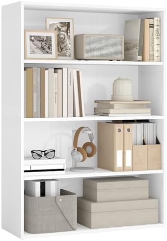 VASAGLE 4-Tier Bookshelf, Storage Organizer, 31.5 x 9.4 x 42.5 Inches by VASAGLEbySONGMICSHOME