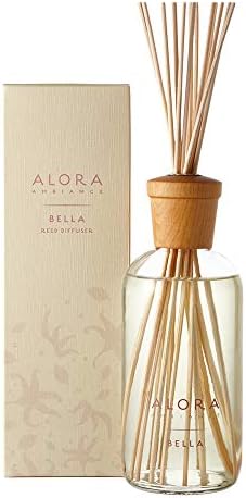 Alora Ambiance Bella Reed Diffuser, Floral Home Fragrance, 16 oz by Alora