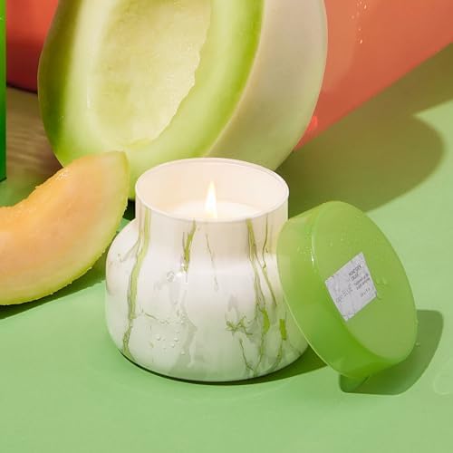 Capri Blue Modern Marble Jar Candles - Luxury Scented Candles for Home - Long Lasting Soy Wax Blend - Scented Home Decor Gifts - Honeydew Crush (8 oz) - Image 2