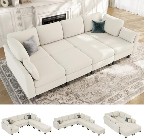 Sectional Sleeper Sofa 8 Seaters Modular Sleeper Sofa Couch by Unknown