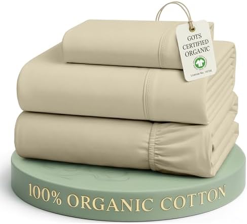 LANE LINEN Twin XL Sheet Set 100% Organic Cotton 3pc Percale Soft - Linen by LaneLinen