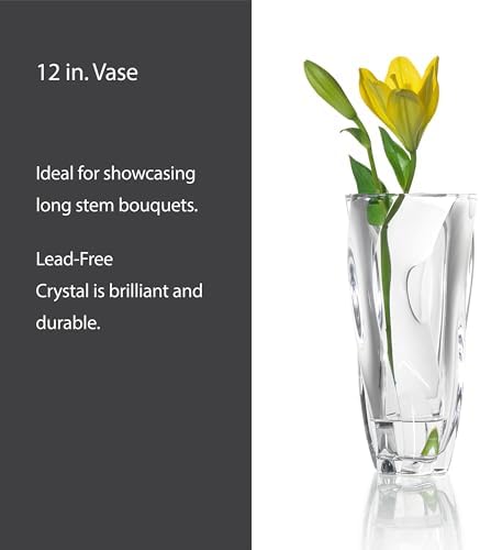 Mikasa Cassia Crystal Glass Vase, 12 Inch - Image 3