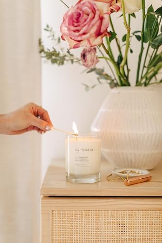 Brooklyn Candle Studio Santorini Classic 2 Wick Candle - Luxury Scented Candle, Vegan Soy Wax, Hand Poured in The USA, 70 Hour Slow Burn Time - 13oz - Image 6