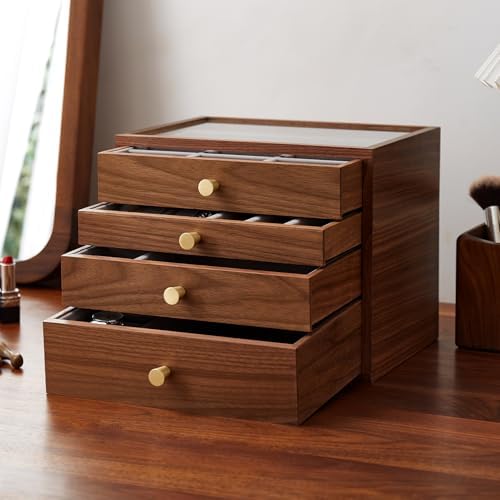 Black Walnut Jewelry Organizer, 4 Layer by THFLSTR