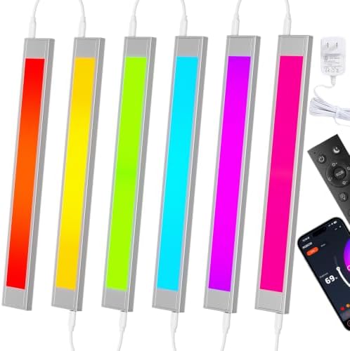 VST 6Pack RGB Under Cabinet Lighting with Adjustable White LightShelves by VSTLighting