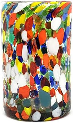 Confetti Carnival 14 oz Drinking Glasses (set of 6), Recycled Glass, Lead-free, Toxin-Free (Drinking) - Image 3