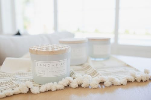 Sand + Fog Beach Day Bundle - Set of Three Luxury Candles - California Beach House, Clean Waves, Ocean & Sea Salt - 12 oz - Image 5