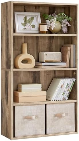 VASAGLE 4-Tier Bookshelf, Storage Organizer, 23.6 x 9.4 x 42.4 Inches by VASAGLEbySONGMICSHOME