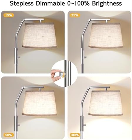 SUNMORY Floor Lamps for Living Room, 0-100% Dimmable Standing Lamp - Image 3