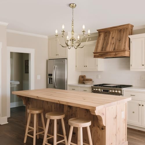 23.62'' Antique Silver Chandelier, 6-Light Farmhouse Chandeliers - Image 5