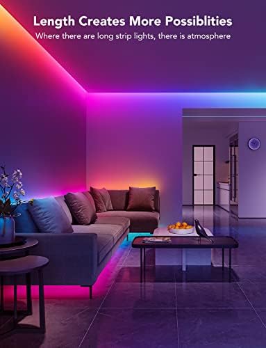 Govee 65.6ft RGBIC LED Strip Lights, LED Lights for Bedroom, APP Control - Image 3