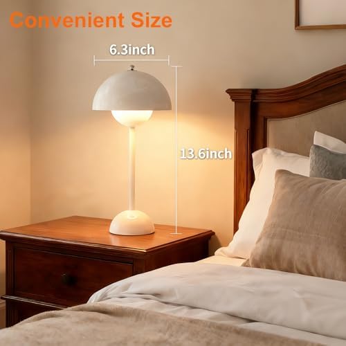 Dawnrise Cordless Table Lamp with 3 Color Temperatures, Minimalist Style - Image 4