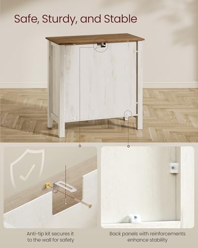 VASAGLE Buffet Cabinet, Coffee Bar with a Drawer, Adjustable Shelf - Image 6