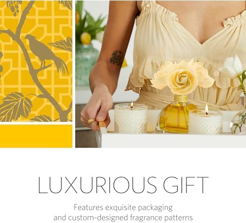 AGRARIA AirEssence Flower and Reed Diffuser Set, Handmade Sola Flower Botanical Home Fragrance Set, Scented Oil Reed Diffuser Gift for All Occasions - Image 5