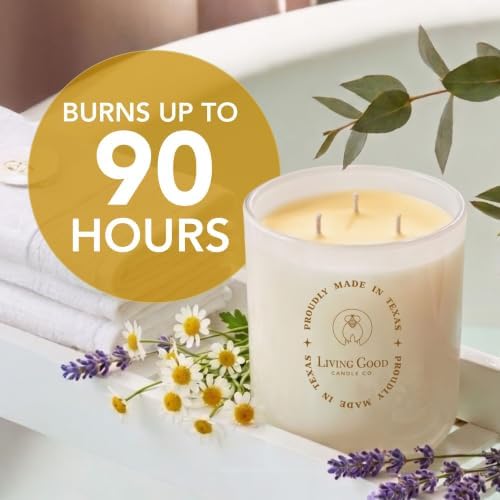 Palo Santo & Bergamot Beeswax Candle, Calming & Grounding, 90+ Hr, 15 Oz - Image 2
