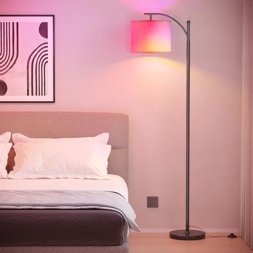 SUNMORY Arc Floor Lamp, Smart APP Remote Control Standing RGB Lamp - Image 6