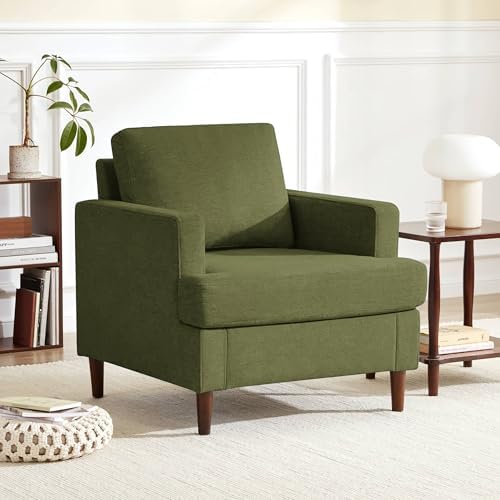 Weture Mid-Century Accent Chair, Green Armchair Living Room Chairs, 2 Pack by Weture
