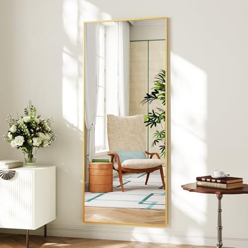 Koonmi 67"x30" Floor Mirror Full Length, Large Gold Mirror - Image 7