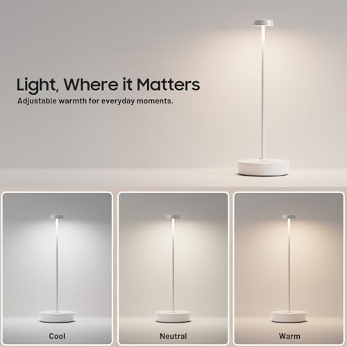 2 Pack Rechargeable Cordless Table Lamp, 6000mAh Battery Table Light - Image 5
