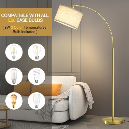 Luvkczc Arc Floor Lamp, 71" Tall Standing Lamp with On/Off Foot Switch - Image 4
