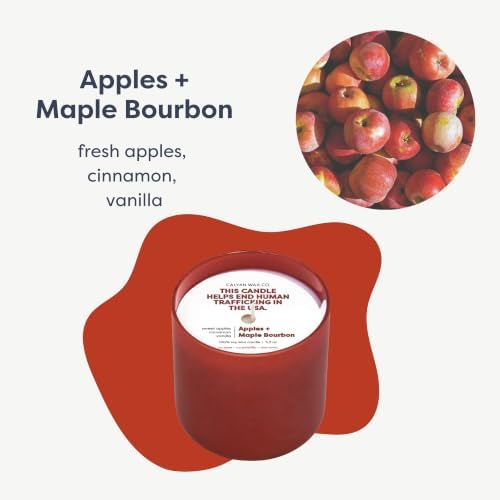 Calyan Wax Co. Dignity Series Apples & Maple Bourbon Scented Candle - Image 2