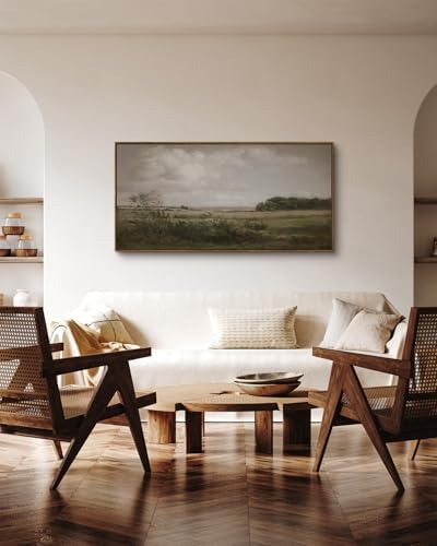InSimSea Extra Large Framed Vintage Wall Art, Rustic Landscape,48x24in - Image 2
