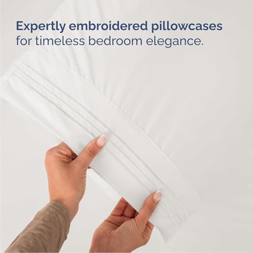 Cal King Size 4 Piece Sheet Set - Breathable & Cooling - Antique White - Image 6