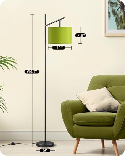 EDISHINE Modern Floor Lamps for Living Room, 64.7" Green Standing Lamp - Image 6