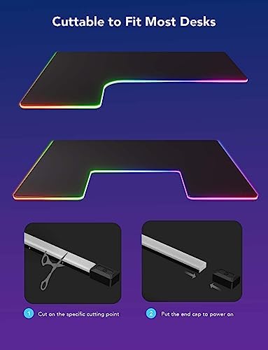 Govee RGBIC Neon Rope Lights for Desks, 16.4ft LED Gaming Desk Lights - Image 4