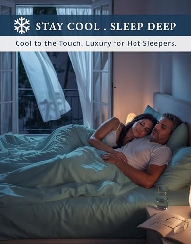 LANE LINEN California King Split Sheets for Adjustable Bed - French Blue - Image 7