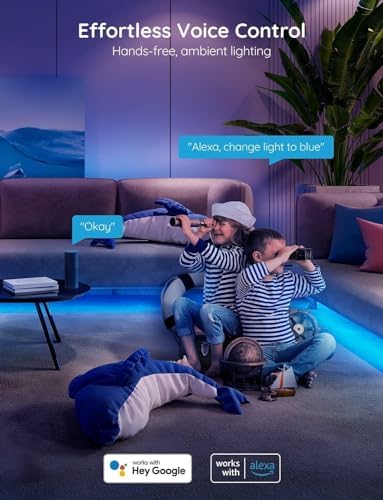 Govee RGB LED Strip Lights 32.8ft, Work with Alexa and Google Assistant - Image 3