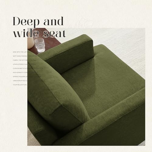 Weture Mid-Century Accent Chair, Green Armchair Living Room Chairs, 2 Pack - Image 6