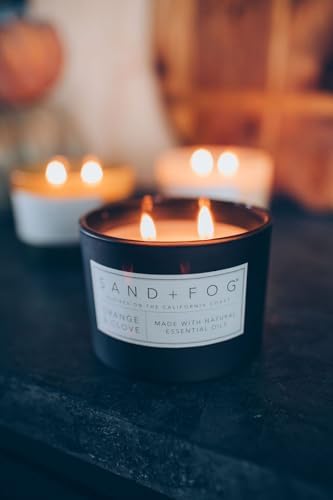 Sand + Fog Scented Candle - Orange & Clove – Additional Scents and Sizes – 100% Cotton Lead-Free Wick - Luxury Air Freshening Jar Candles - Perfect Home Decor – 12oz - Image 5