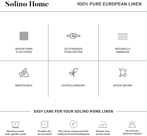 Solino Home 100% Pure Linen Cocktail Napkins White, 6 x 6 in, Set of 12 - Image 6