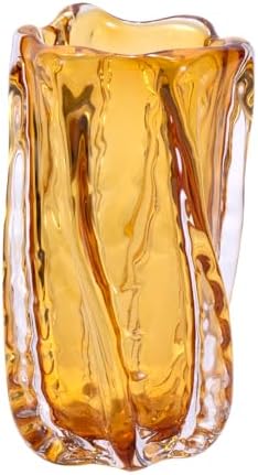 KAMMAK Glass Vase,Colored Hand Blown Decorative Vase by KAMMAK