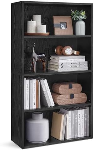VASAGLE 4-Tier Bookshelf, Storage Organizer, 23.6 x 9.5 x 42.4 Inches by VASAGLEbySONGMICSHOME
