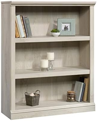 Sauder Miscellaneous Storage 3-Shelf Bookcase/ book shelf, Chalked Chestnut finish - Image 4