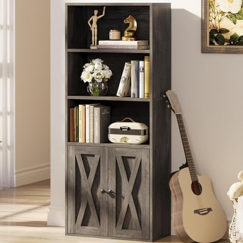 IRONCK Industrial Bookshelves and Bookcases with Doors and Shelves - Image 4