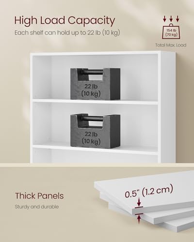 VASAGLE 6-Tier Bookshelf, Storage Organizer, 31.5 x 9.5 x 63.3 Inches - Image 7