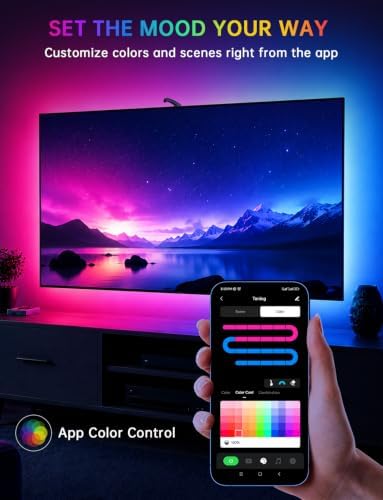 Upgraded TV LED Backlight with Sensor, LED Sync Lights for TV 55-65 Inch - Image 5