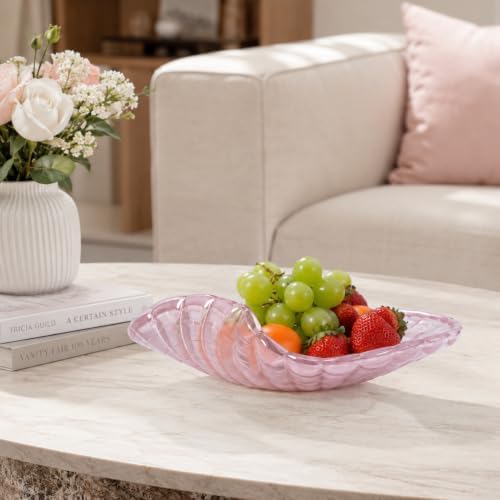 Hand Blown Glass Bowl Decorative Dish Fruit Bowl Home Decor - Image 2