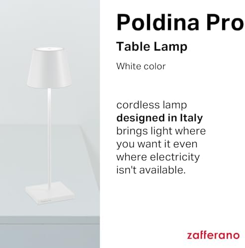 Zafferano, Poldina Pro, Rechargeable Cordless Lamp, White - Image 2